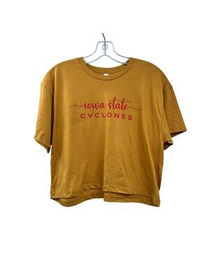 Iowa State Cylclones Womens Crop Top Ideal T by Next Level Size Large